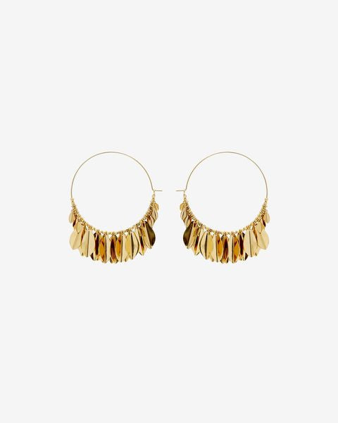 Metal Shiny Leaf Earrings